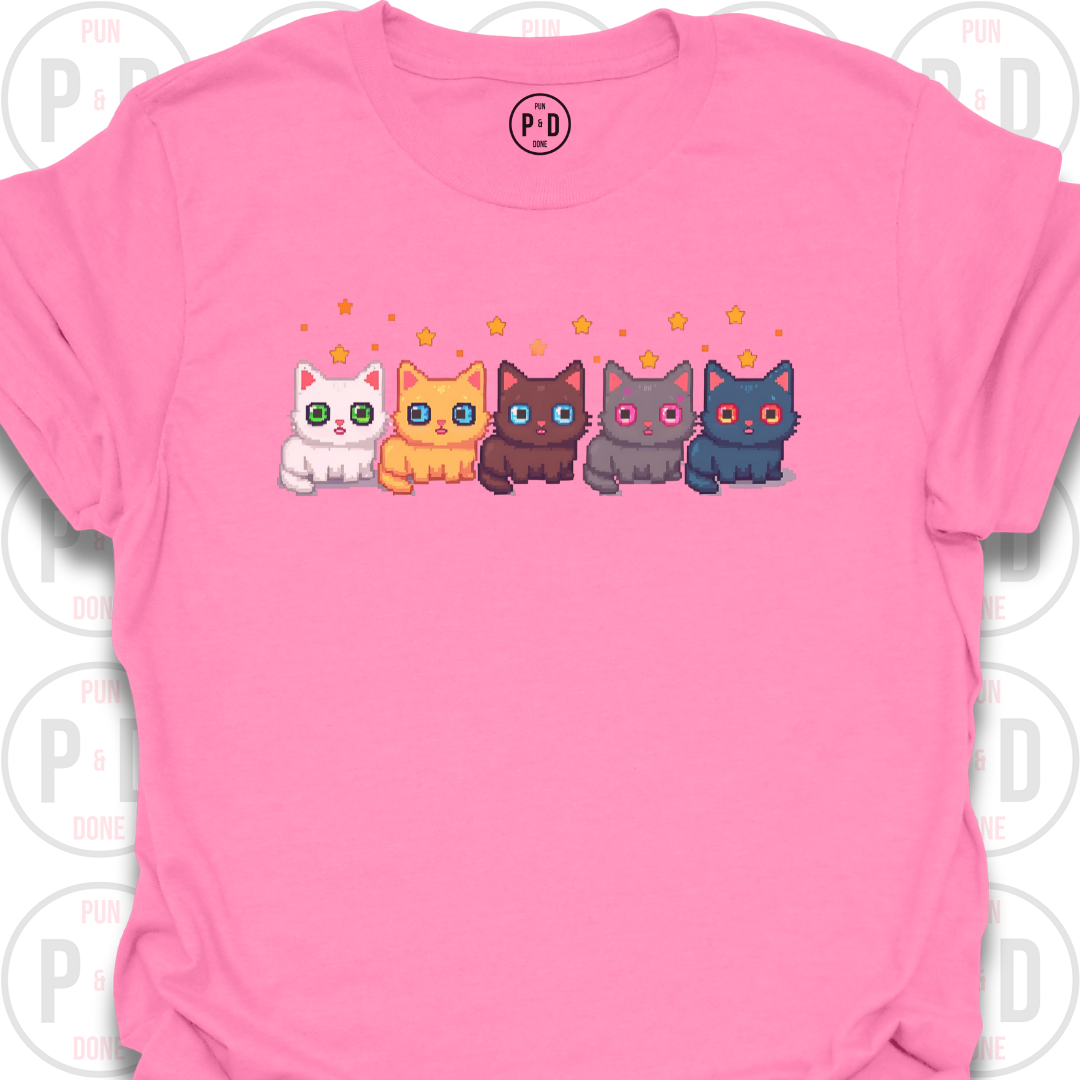 8-Bit Cats, T-Shirt
