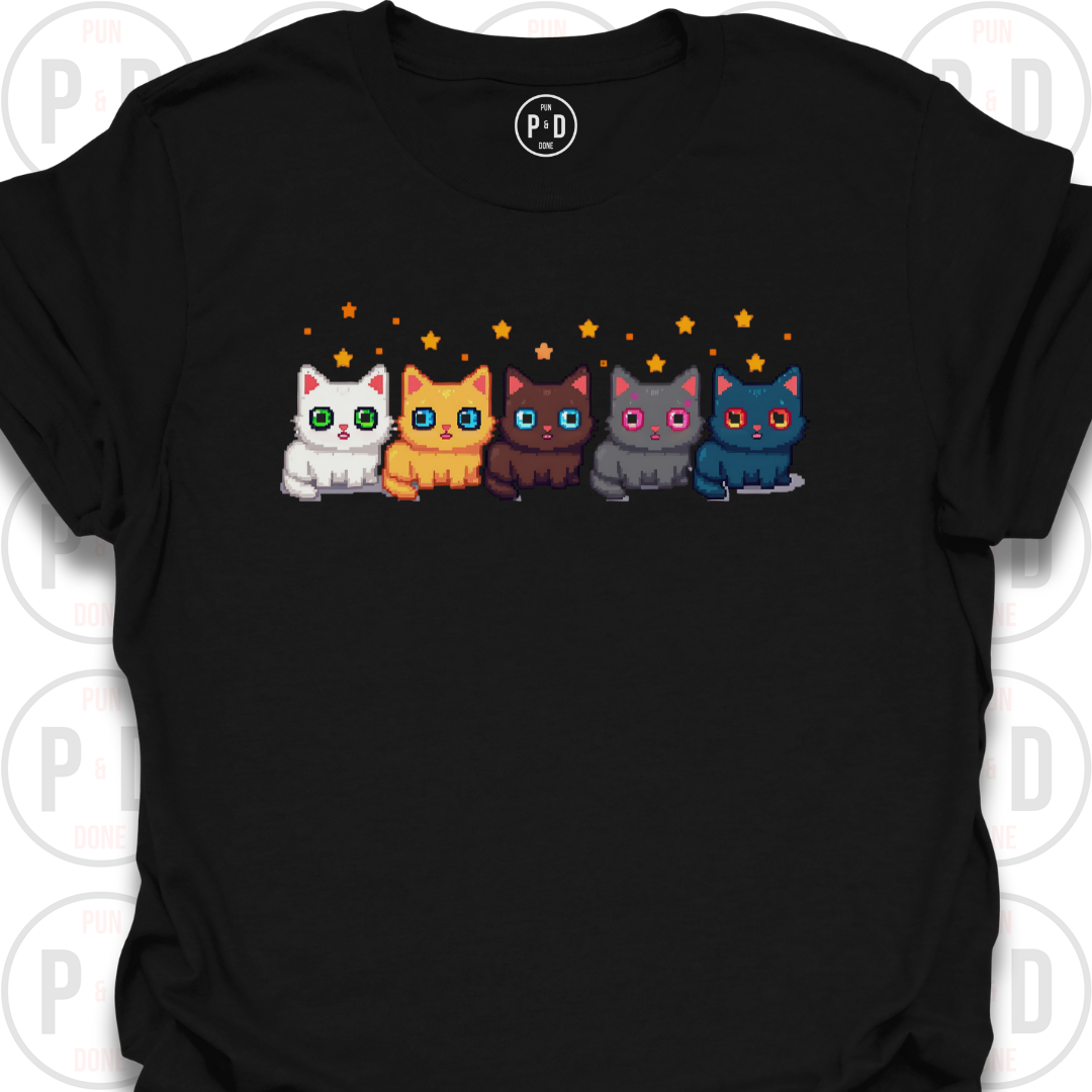 8-Bit Cats, T-Shirt