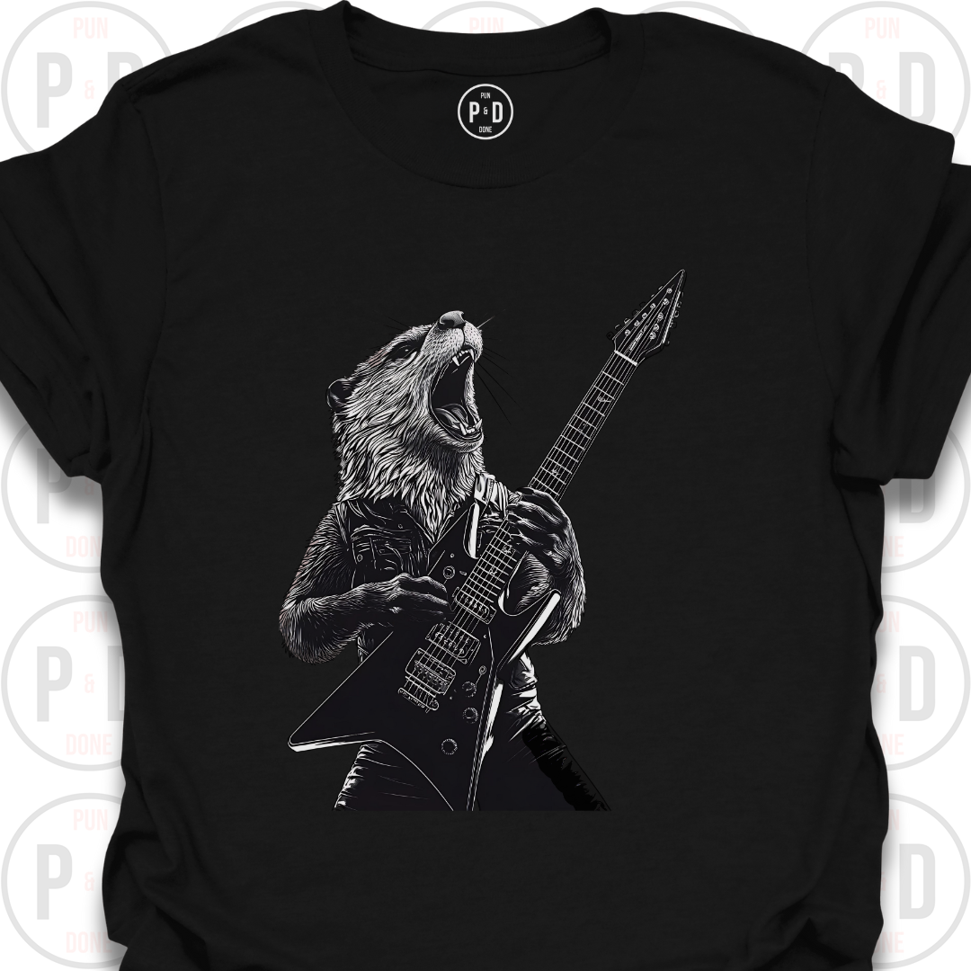Guitar Hero Otter, T-Shirt