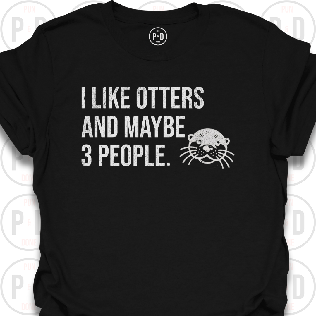 Otters and Maybe 3 People, T-Shirt (Distressed)