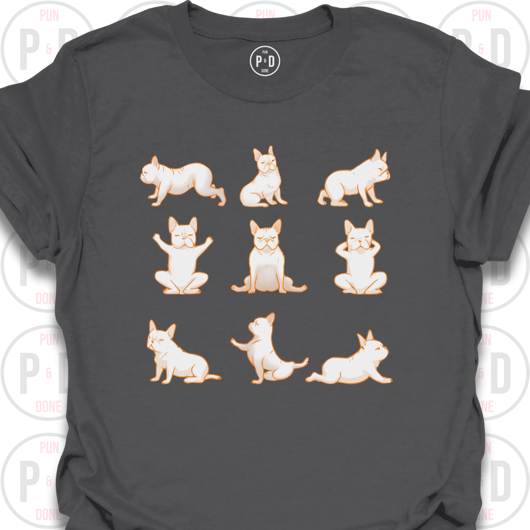 Yoga Frenchie, T-Shirt