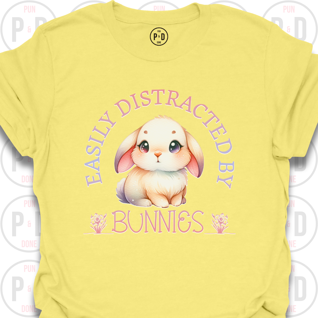 Easily Distracted by Bunnies, T-Shirt