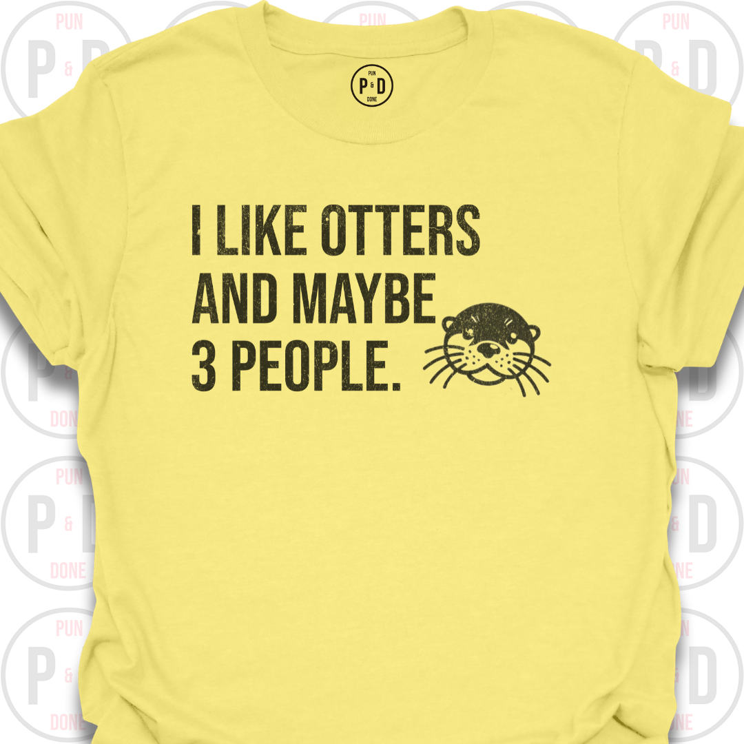 Otters and Maybe 3 People, T-Shirt (Distressed)