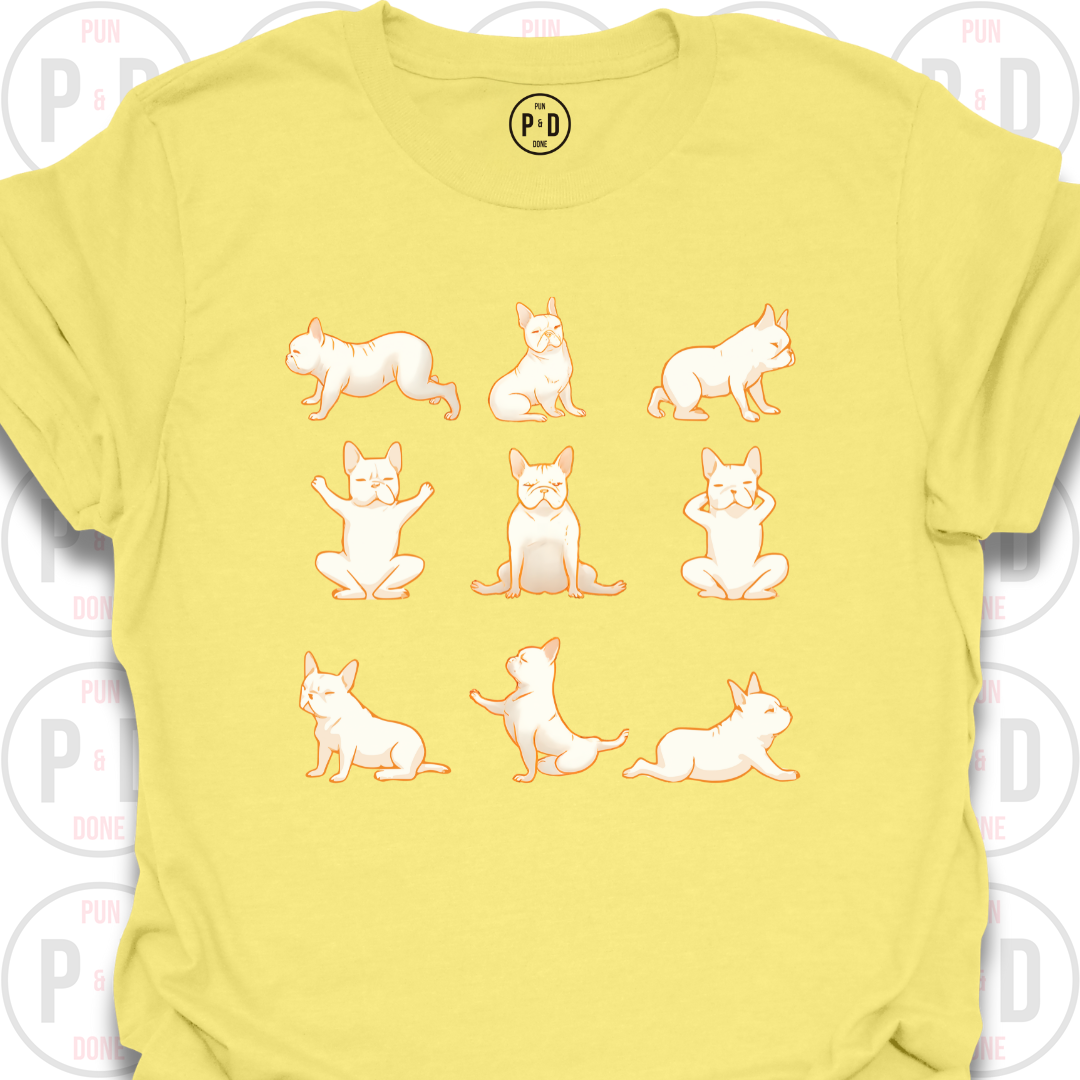 Yoga Frenchie, T-Shirt
