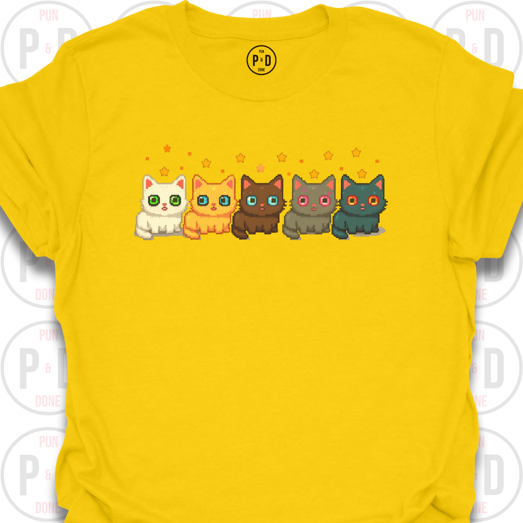 8-Bit Cats, T-Shirt