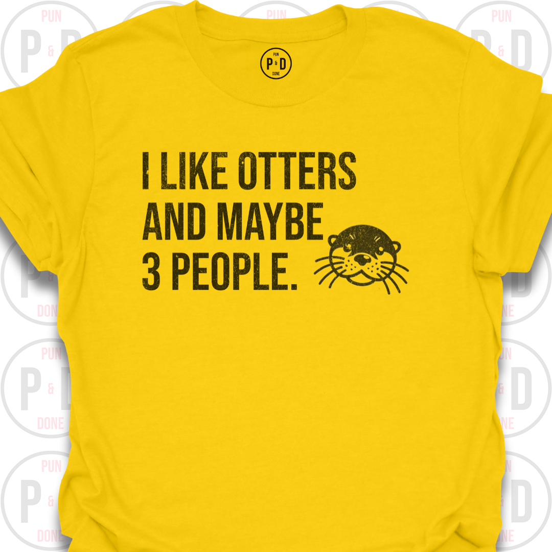 Otters and Maybe 3 People, T-Shirt (Distressed)