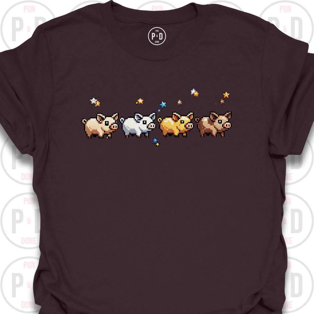 8-Bit Pigs, T-Shirt