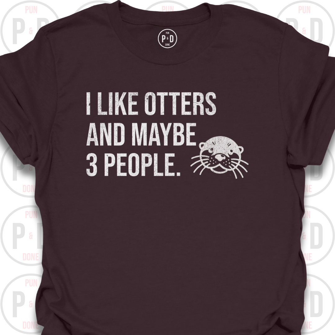 Otters and Maybe 3 People, T-Shirt (Distressed)