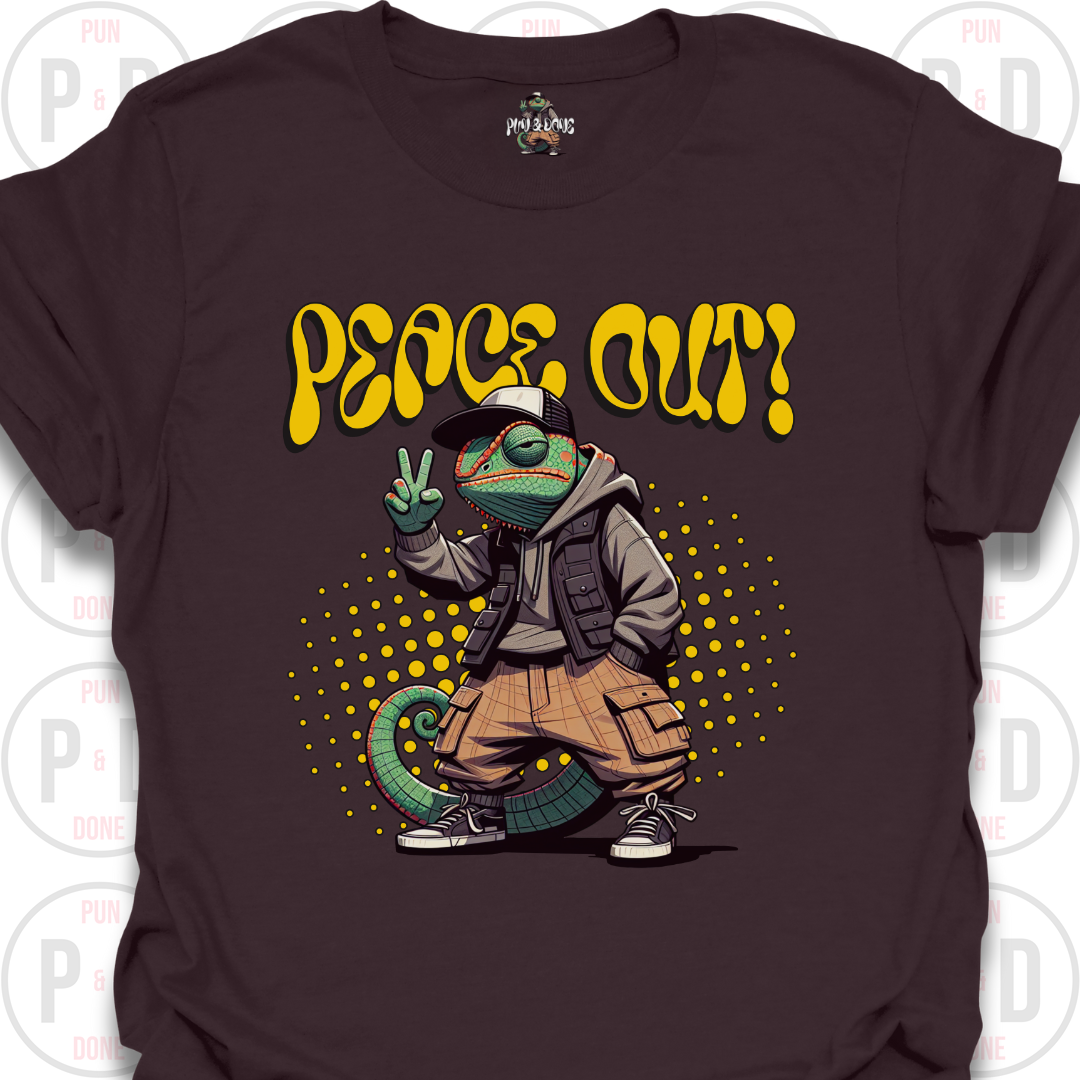 Peace Out! Chameleon, T-shirt
