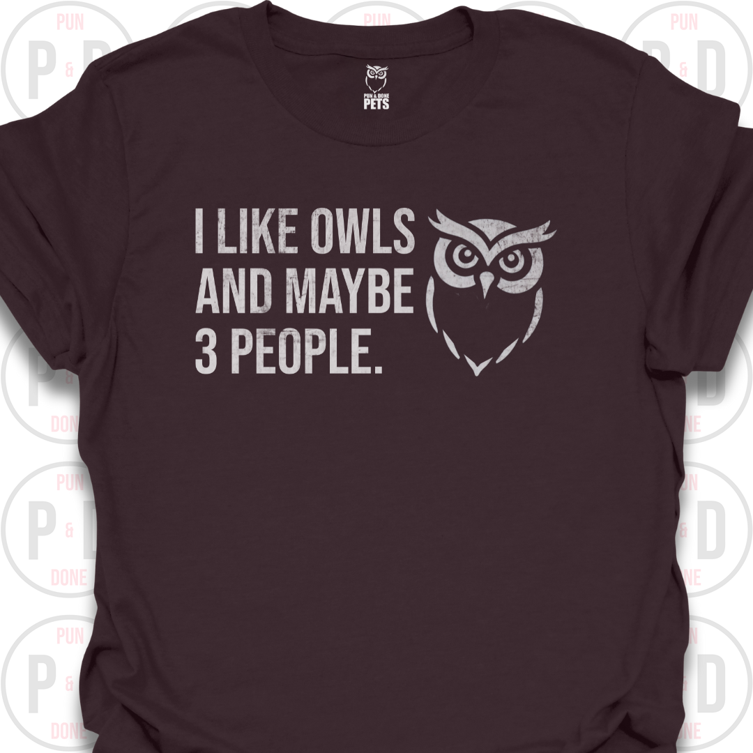 Owls and Maybe 3 People, T-Shirt (Distressed)