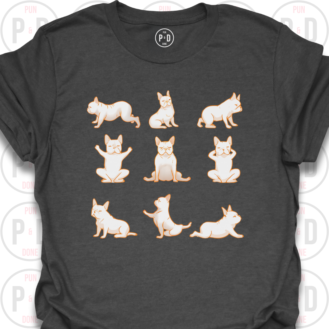 Yoga Frenchie, T-Shirt