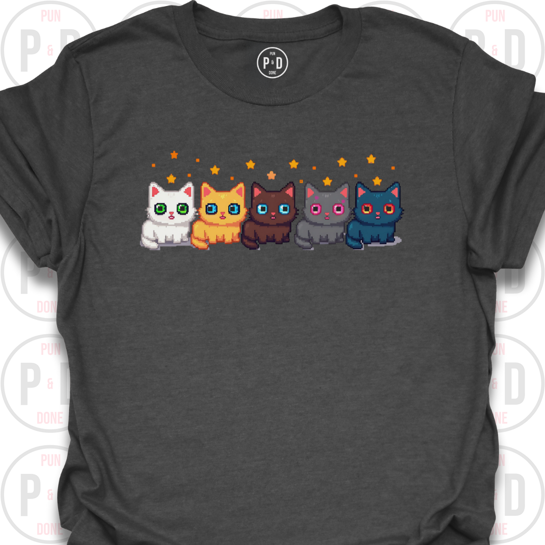 8-Bit Cats, T-Shirt