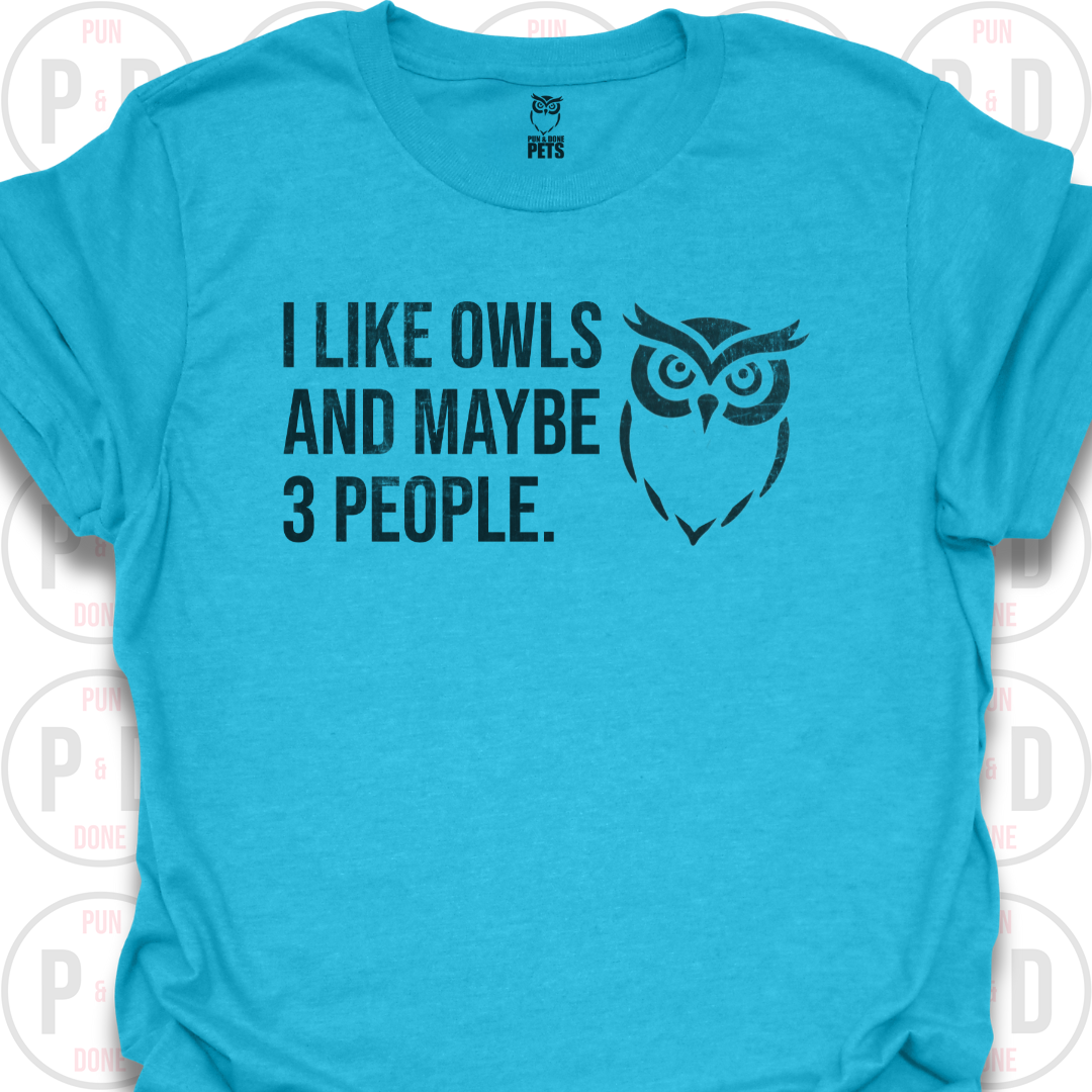 Owls and Maybe 3 People, T-Shirt (Distressed)