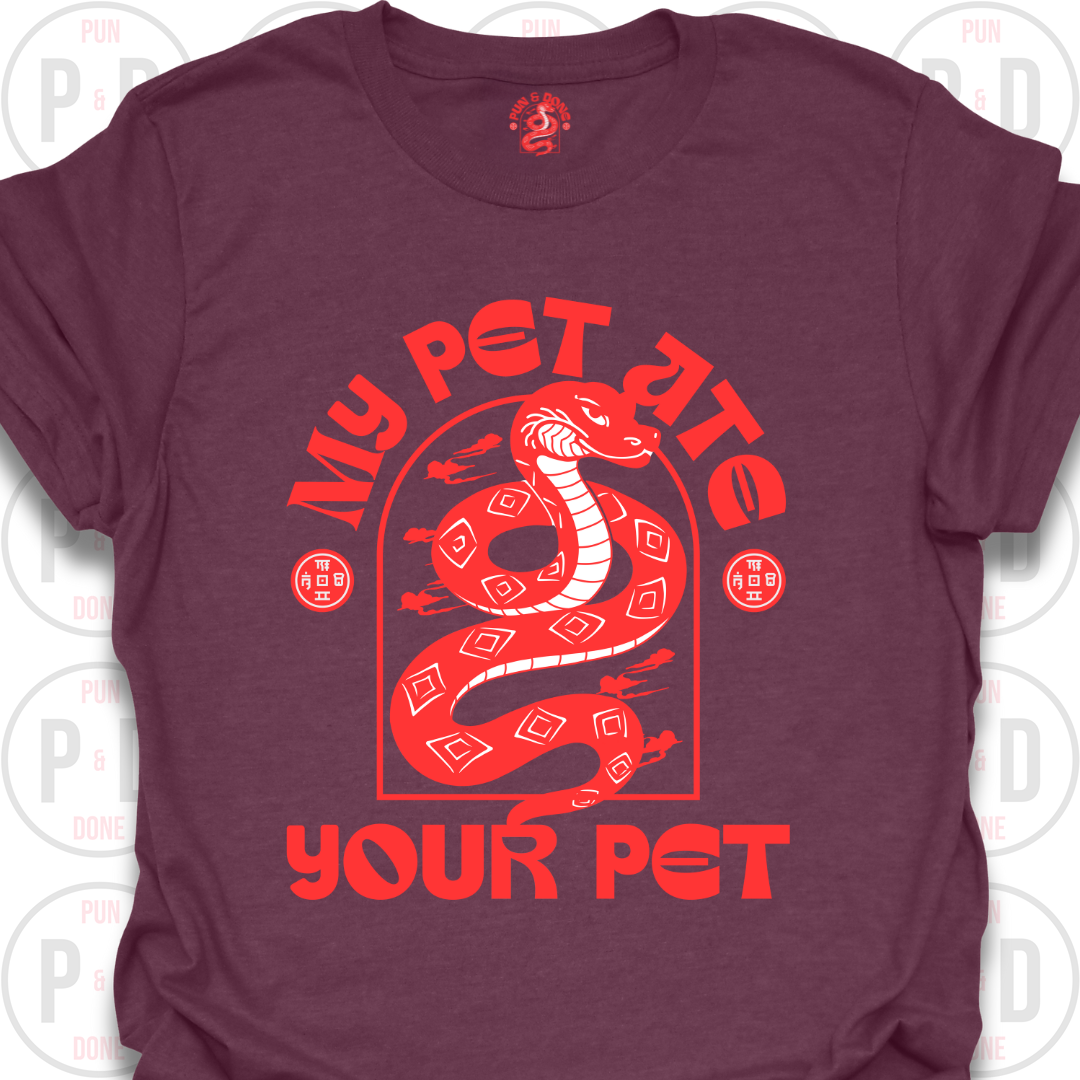My Pet Ate Your Pet, Snake, T-shirt