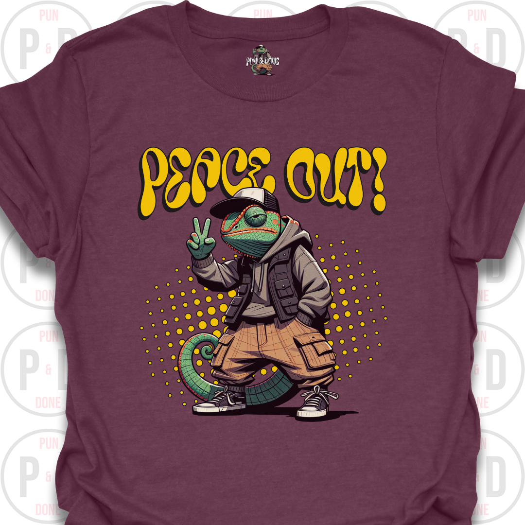 Peace Out! Chameleon, T-shirt