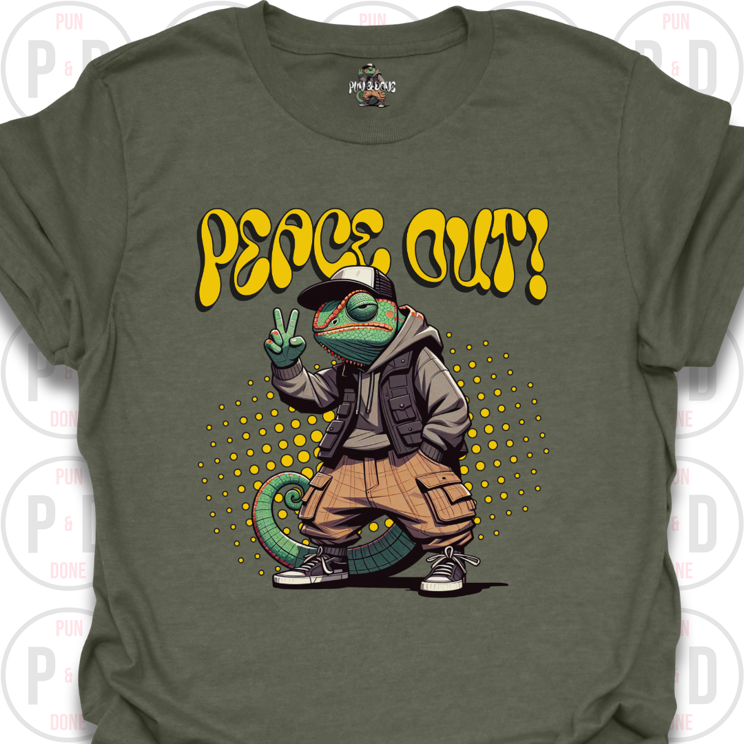 Peace Out! Chameleon, T-shirt