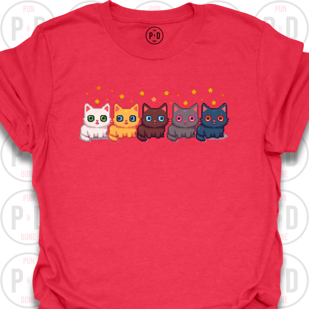 8-Bit Cats, T-Shirt