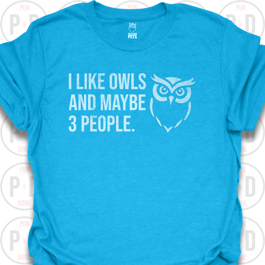 Owls and Maybe 3 People, T-Shirt (Distressed)
