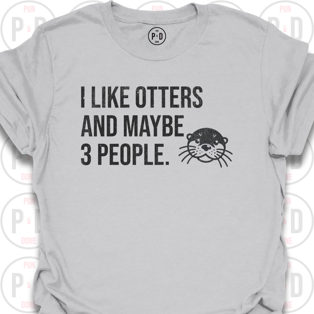 Otters and Maybe 3 People, T-Shirt (Distressed)