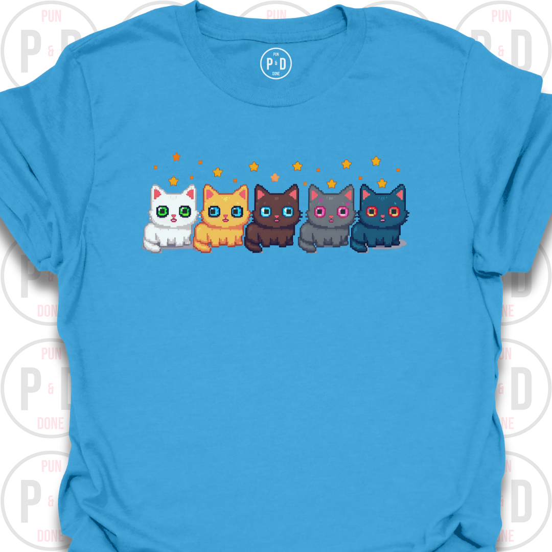 8-Bit Cats, T-Shirt