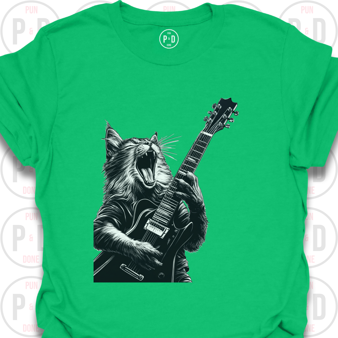 Guitar Hero Cat, T-Shirt