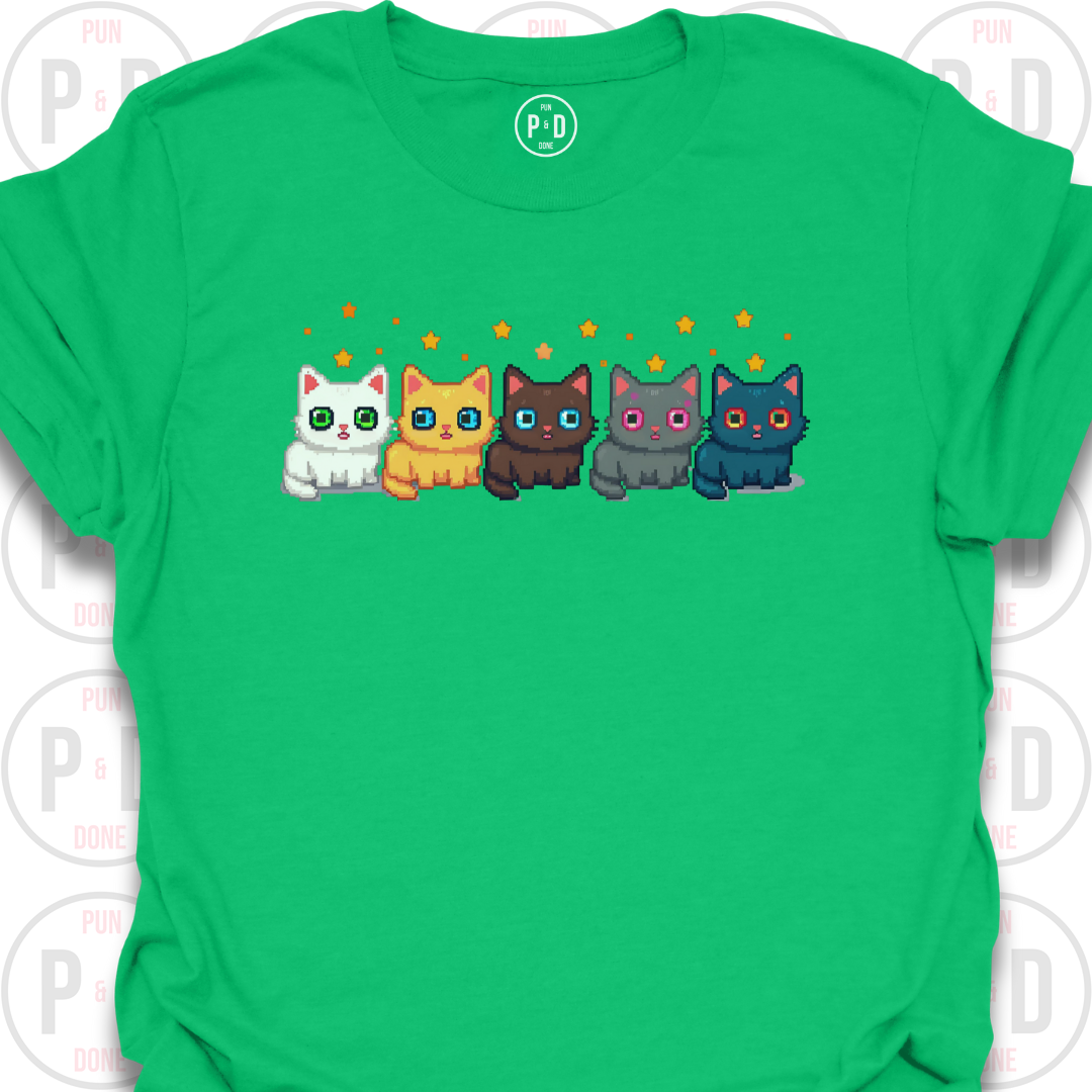 8-Bit Cats, T-Shirt