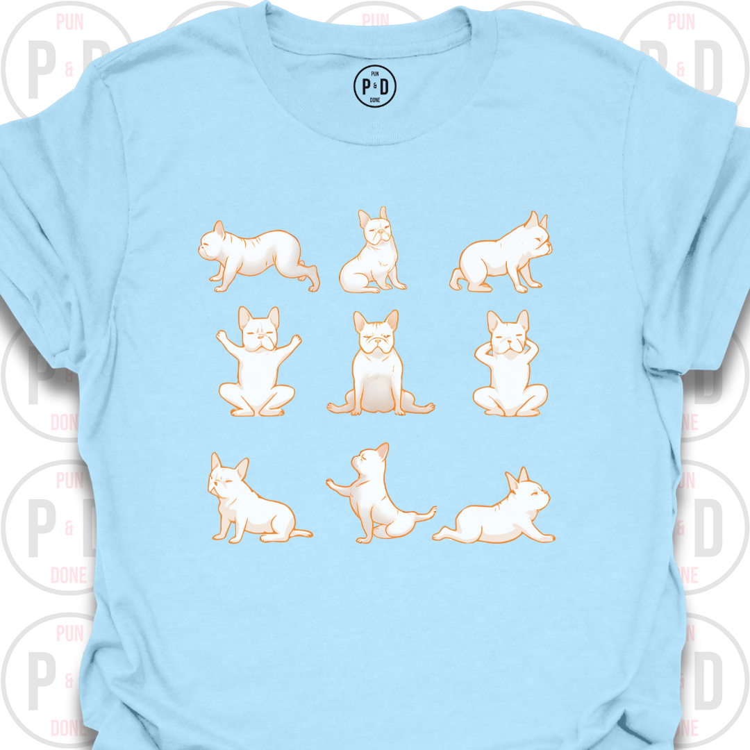 Yoga Frenchie, T-Shirt
