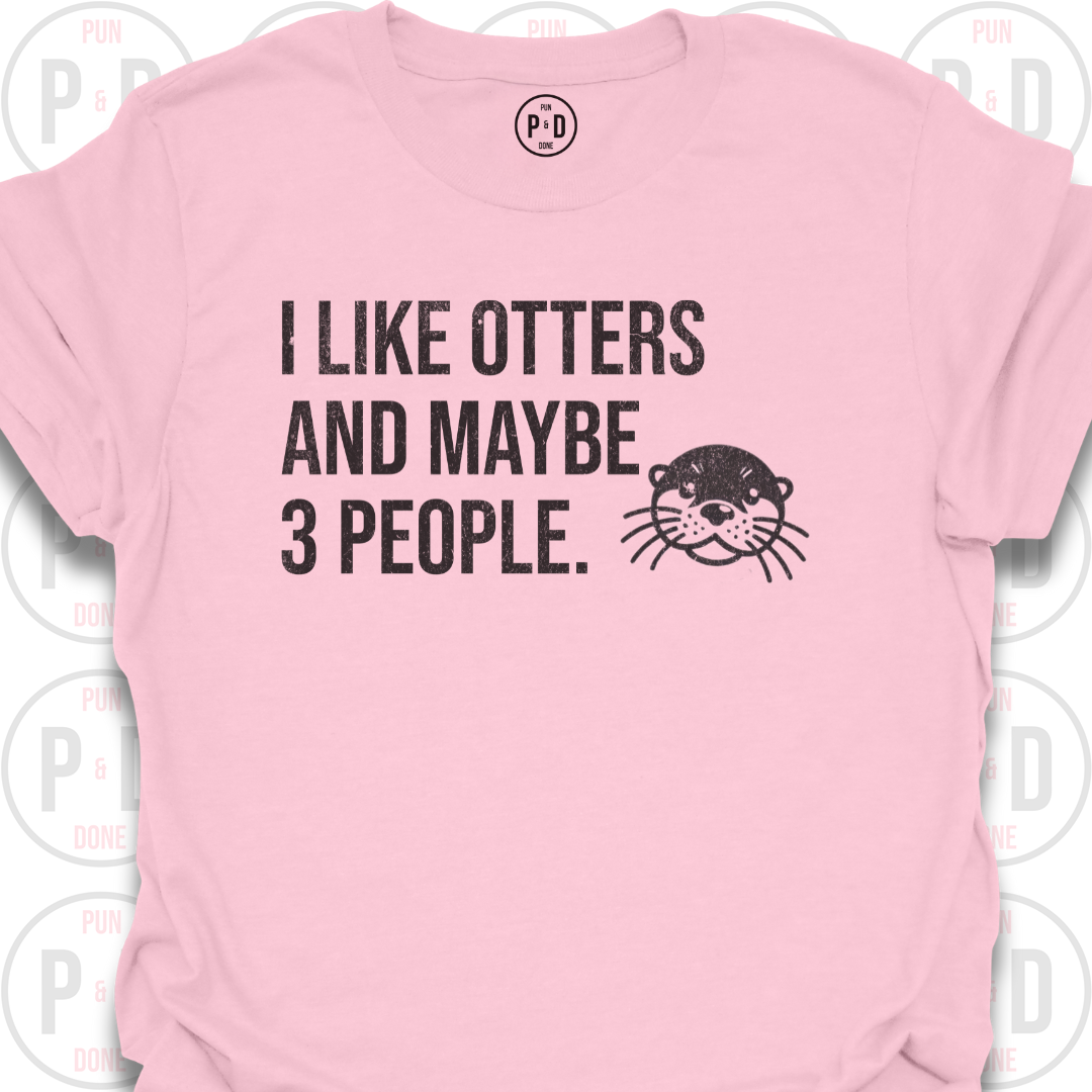 Otters and Maybe 3 People, T-Shirt (Distressed)