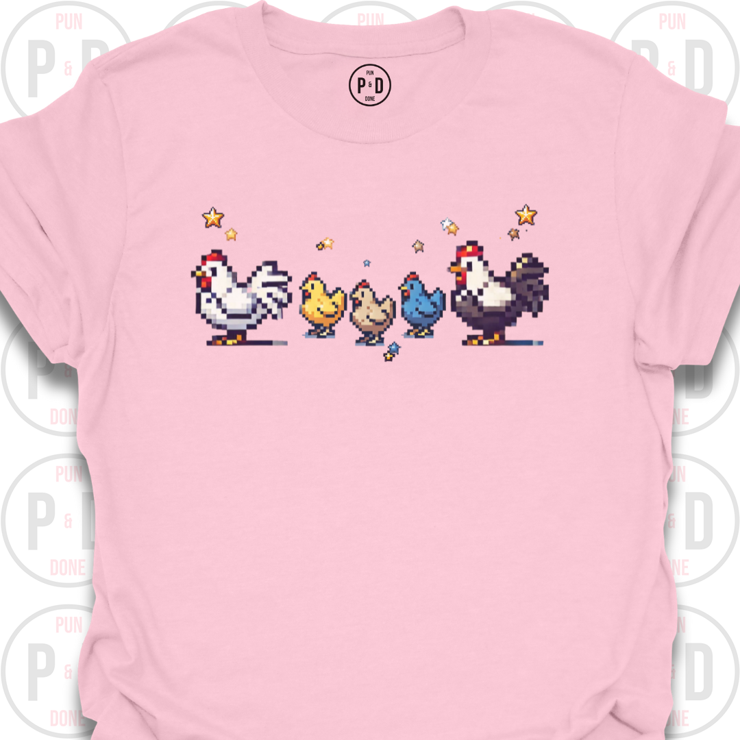 8-Bit Chickens, T-Shirt