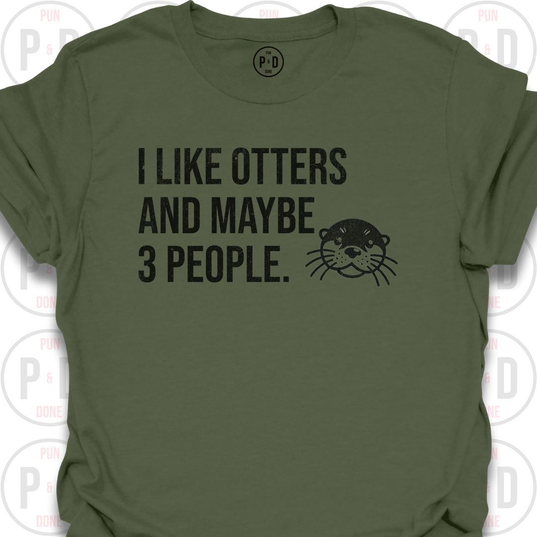 Otters and Maybe 3 People, T-Shirt (Distressed)