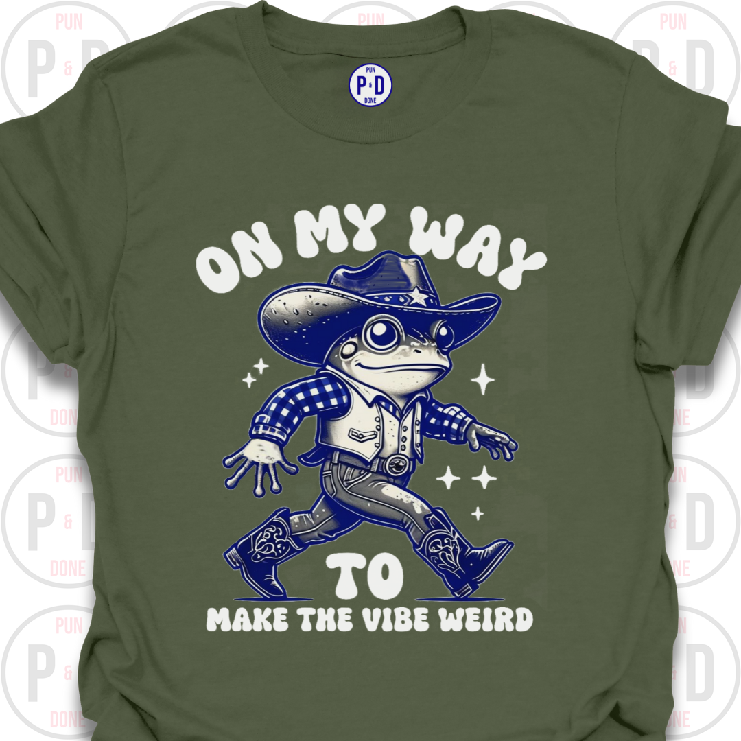 Make The Vibe Weird, Frog, T-Shirt