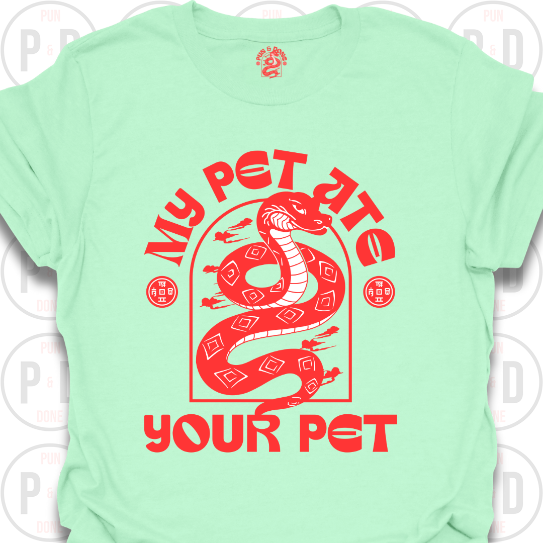 My Pet Ate Your Pet, Snake, T-shirt