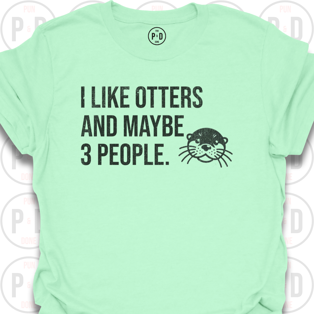 Otters and Maybe 3 People, T-Shirt (Distressed)