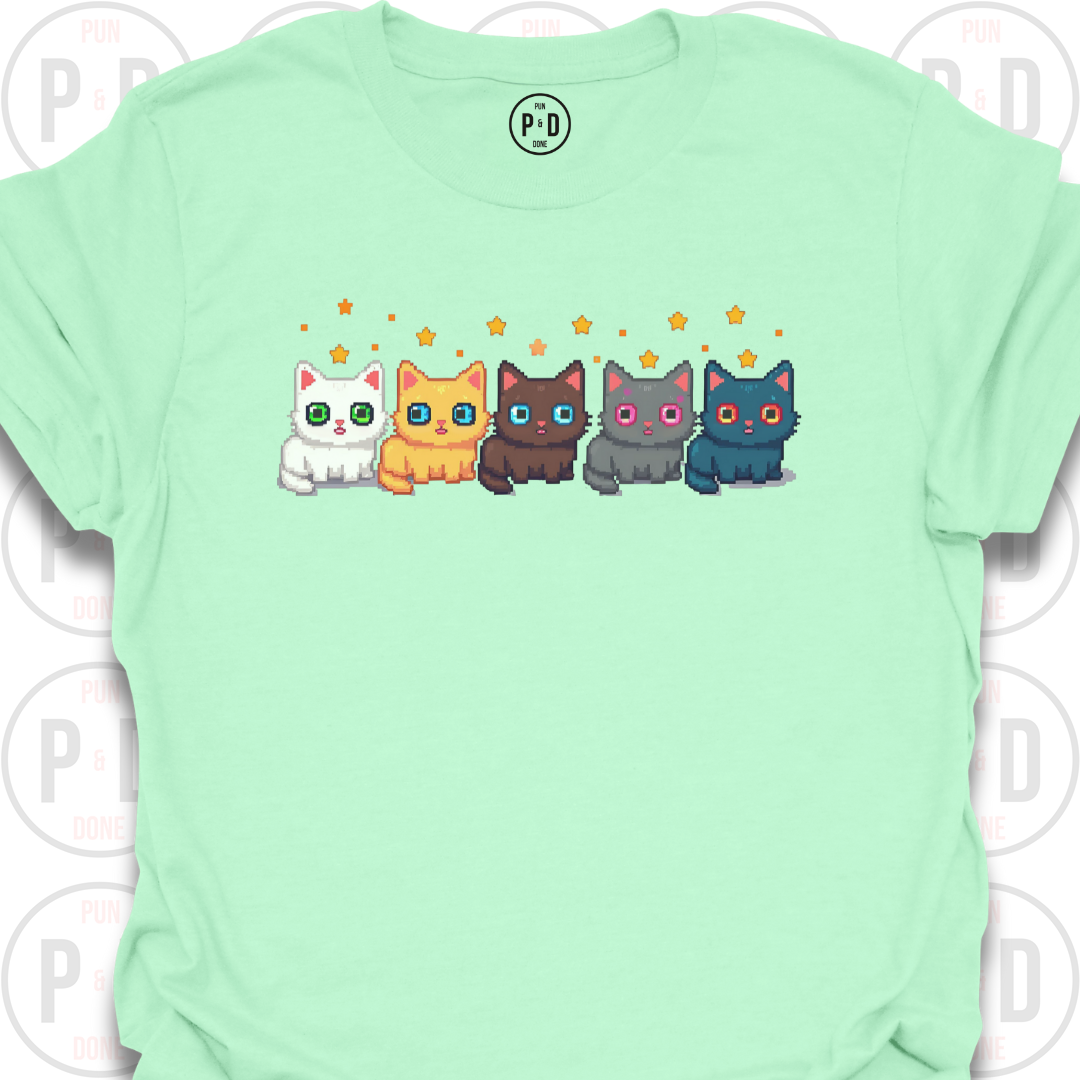 8-Bit Cats, T-Shirt