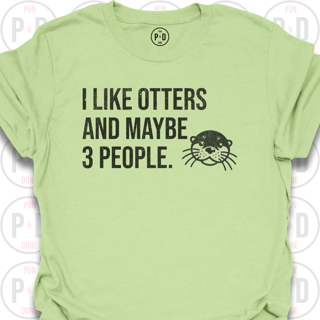 Otters and Maybe 3 People, T-Shirt (Distressed)