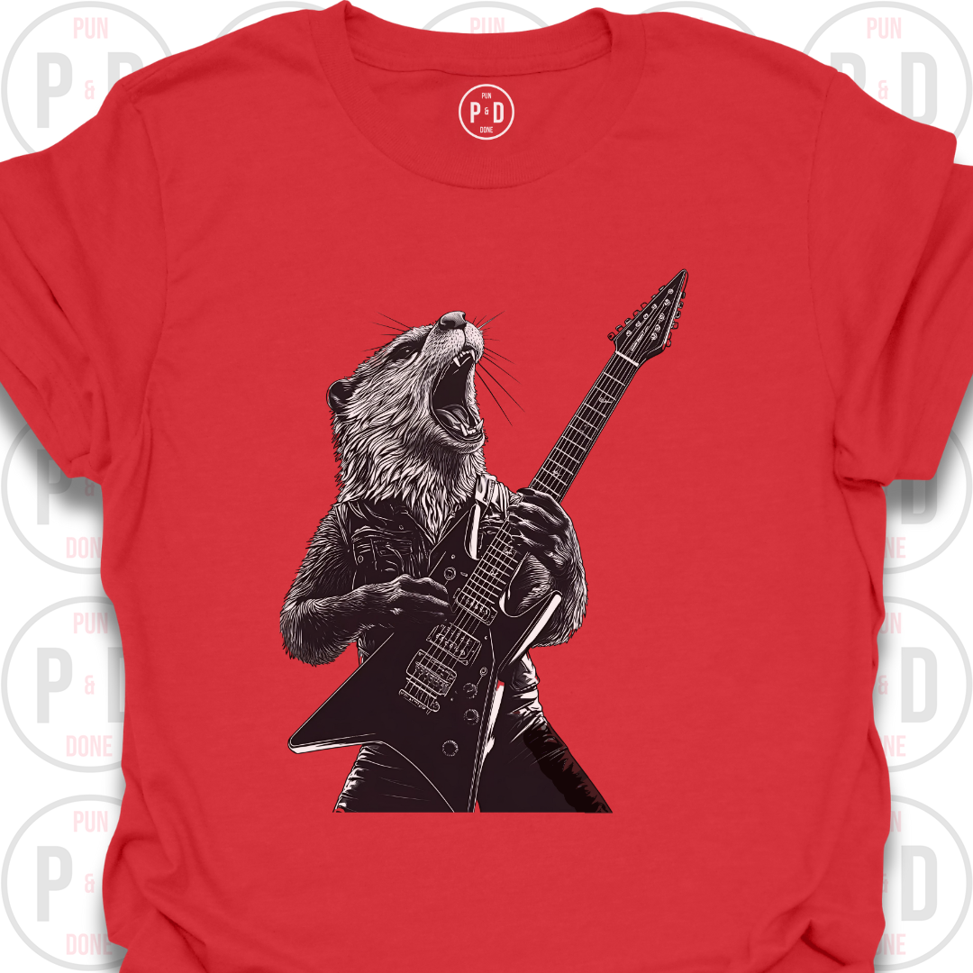 Guitar Hero Otter, T-Shirt