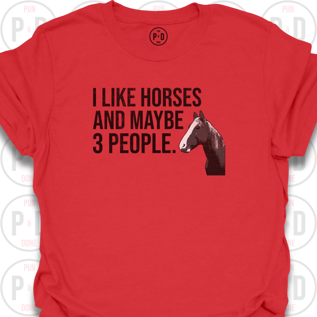 Horses and Maybe 3 People, T-Shirt (Distressed)