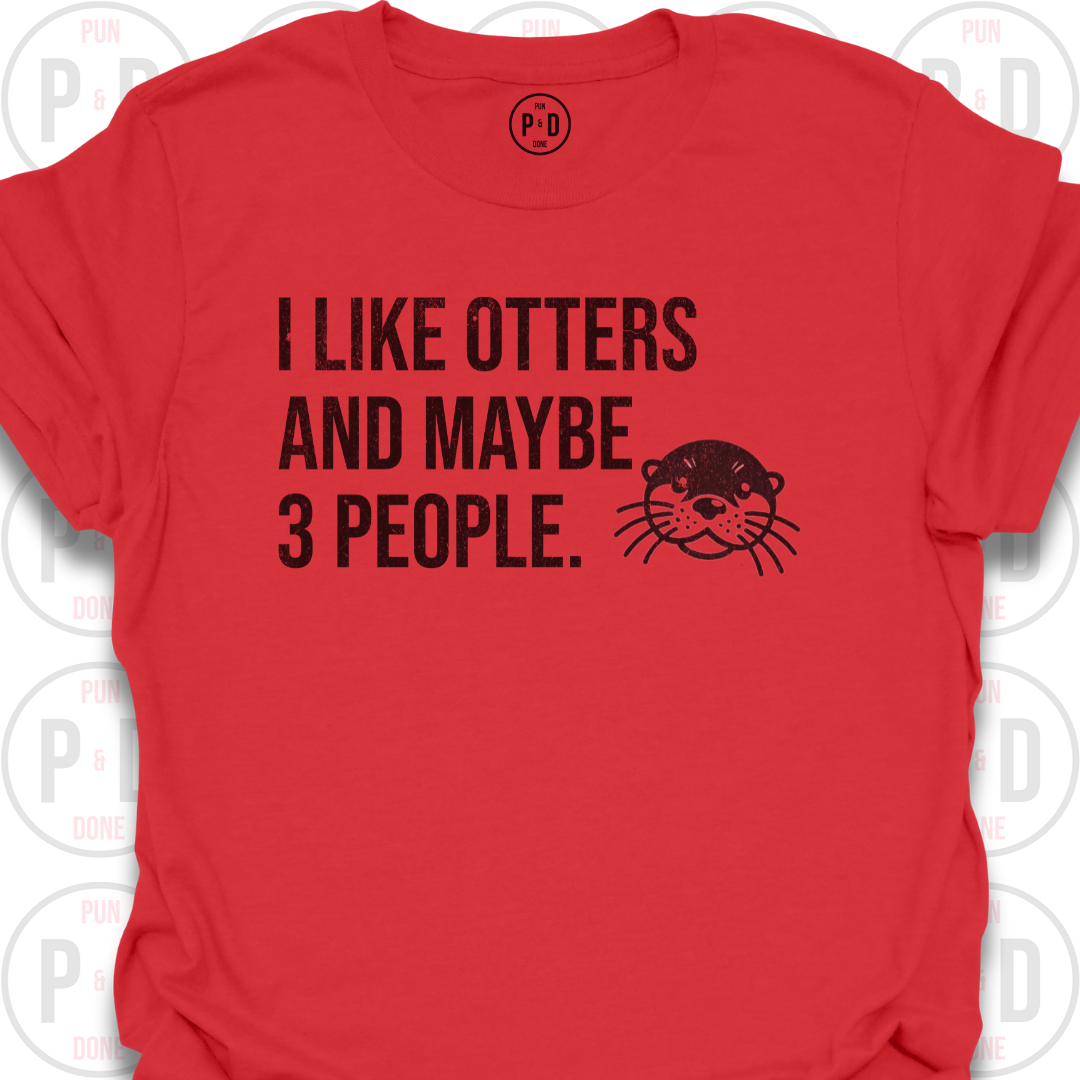 Otters and Maybe 3 People, T-Shirt (Distressed)