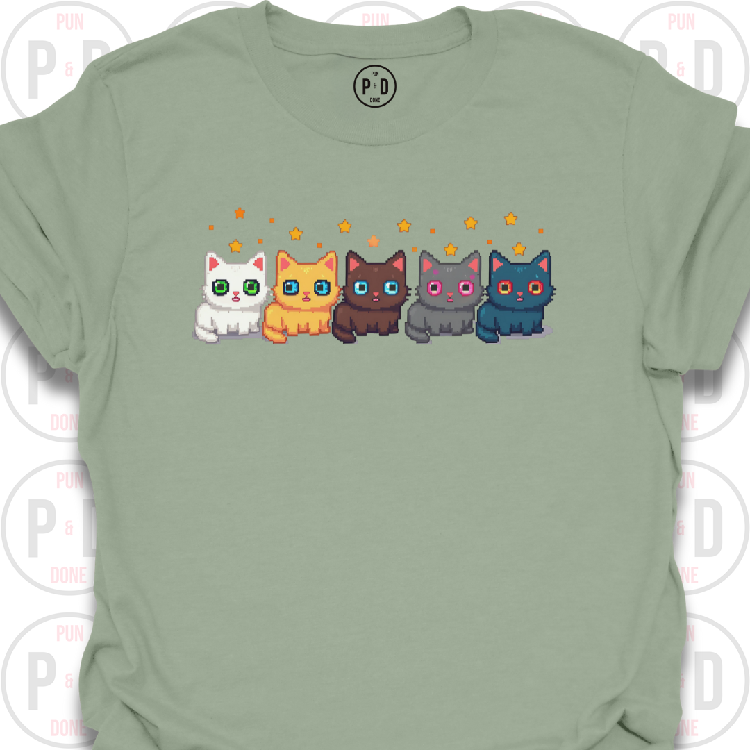 8-Bit Cats, T-Shirt
