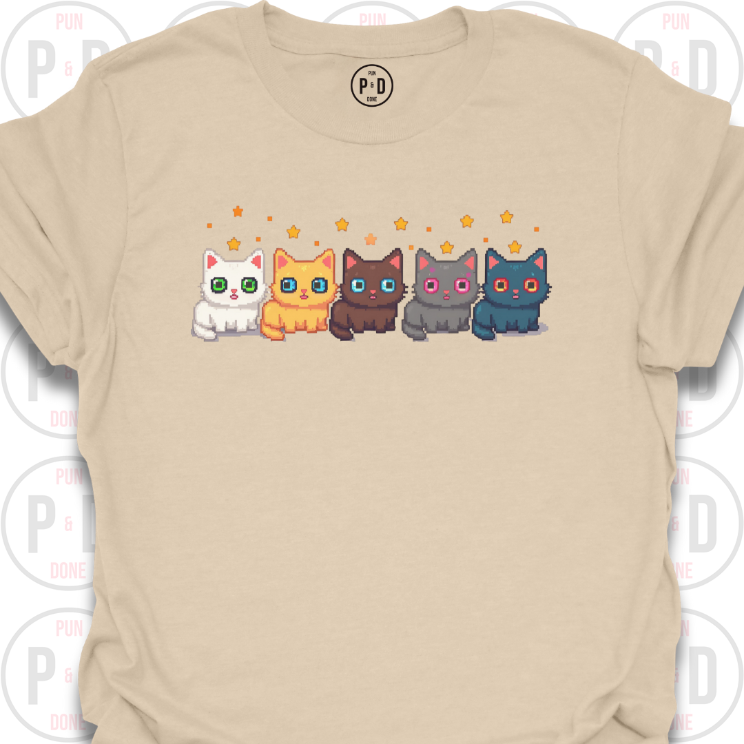 8-Bit Cats, T-Shirt