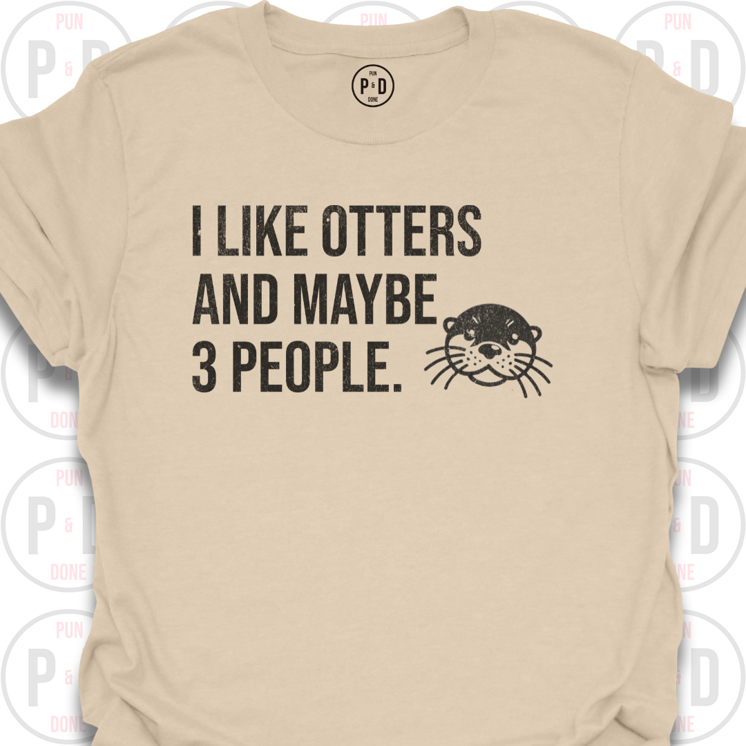 Otters and Maybe 3 People, T-Shirt (Distressed)