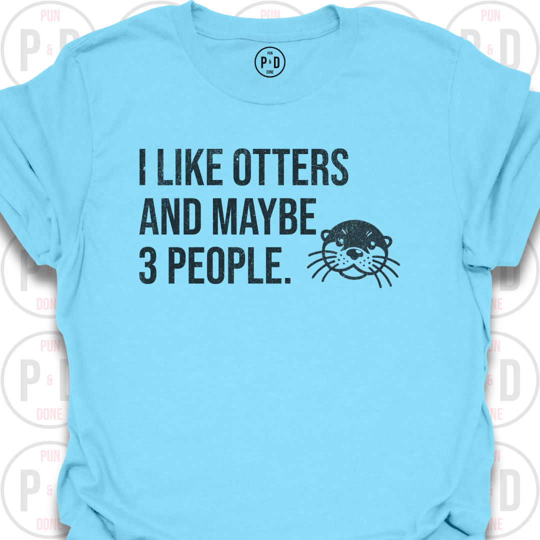 Otters and Maybe 3 People, T-Shirt (Distressed)