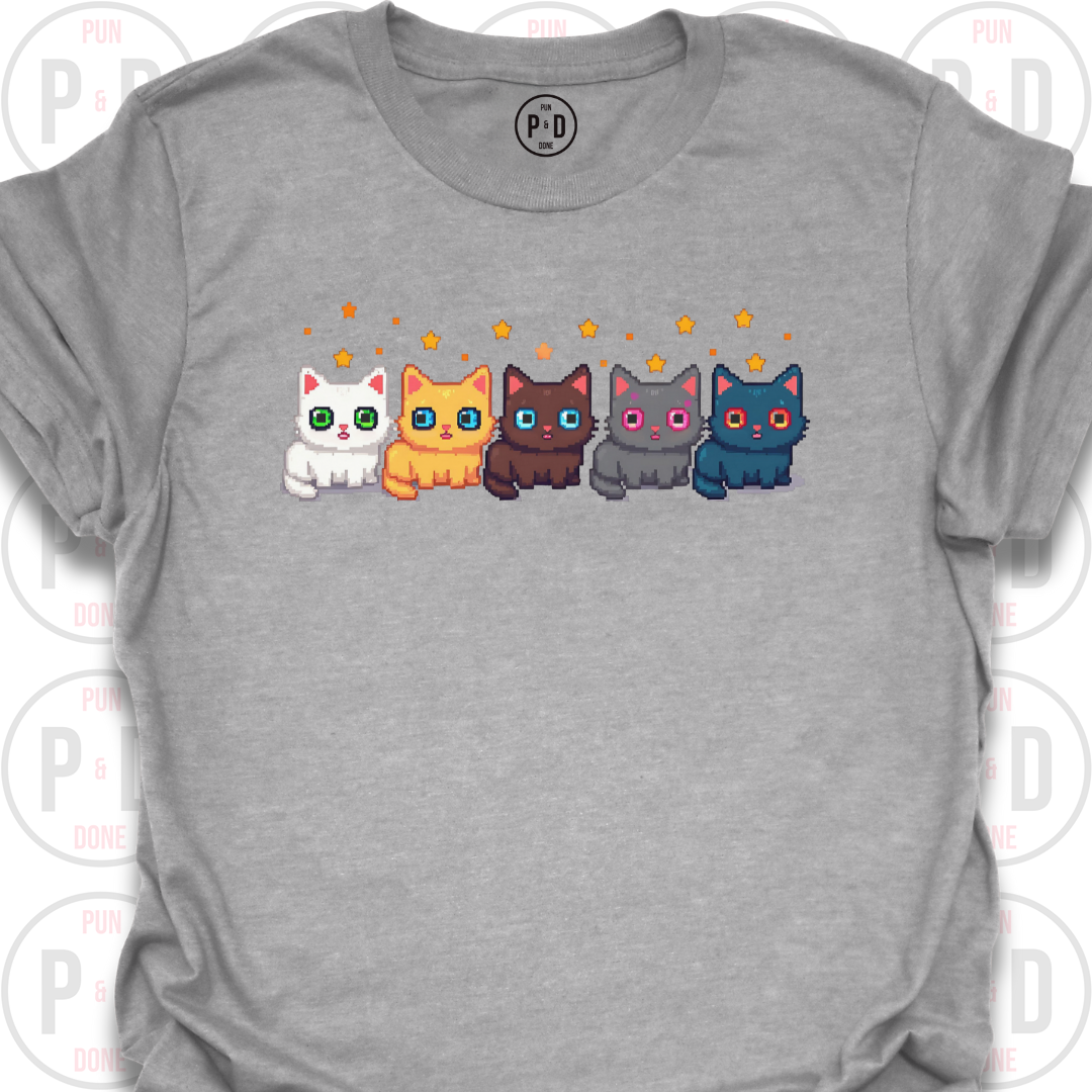 8-Bit Cats, T-Shirt