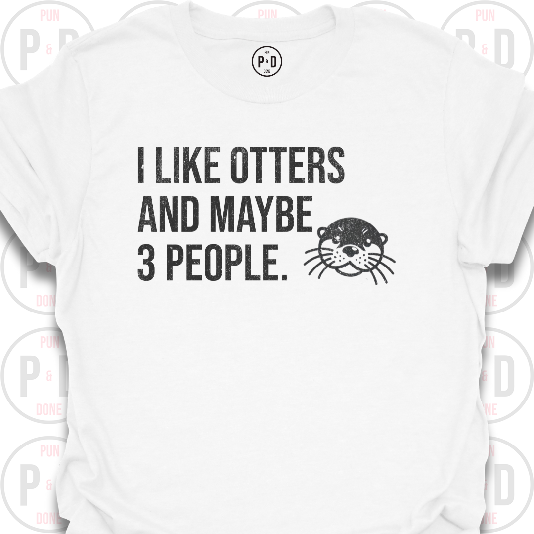 Otters and Maybe 3 People, T-Shirt (Distressed)