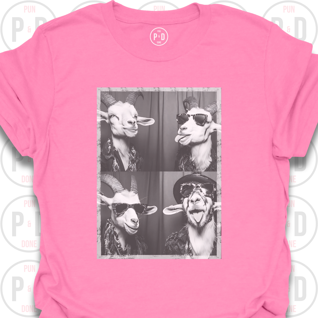 Retro Photobooth Goats, T-Shirt
