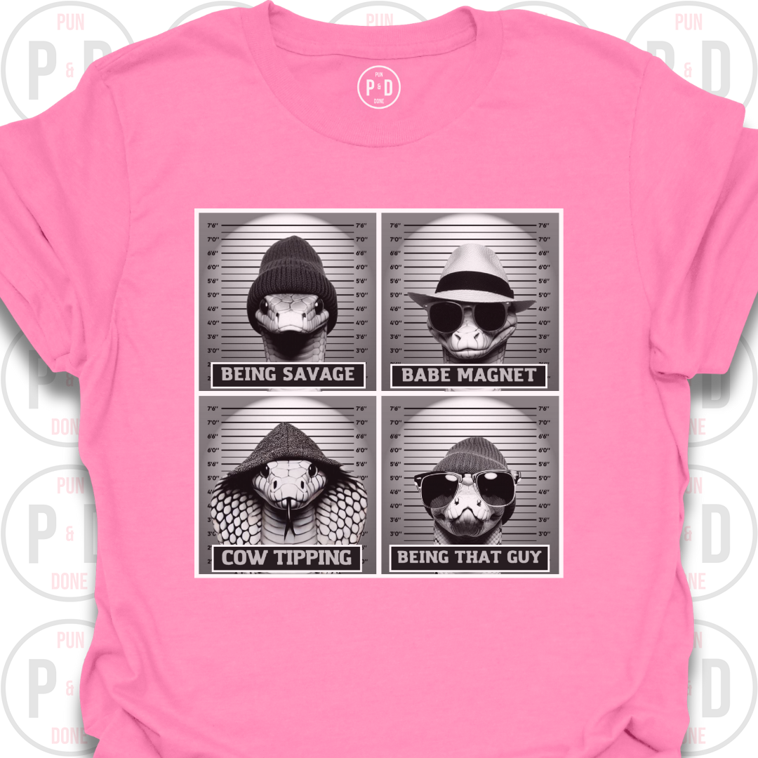 Mugshot Snakes, T-Shirt