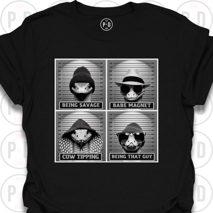 Mugshot Snakes, T-Shirt