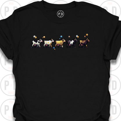 8-Bit Cows, T-Shirt
