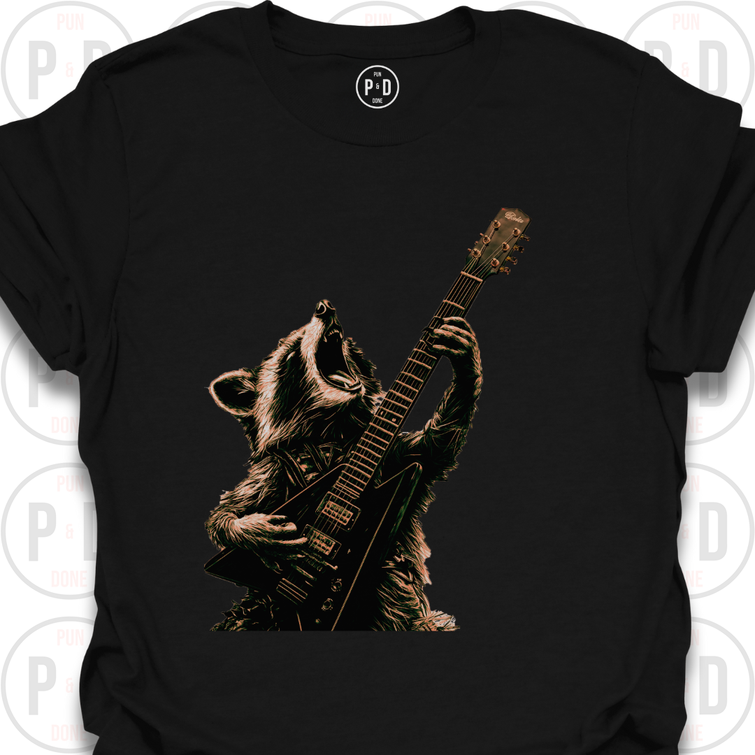 Guitar Hero Raccoon, T-Shirt