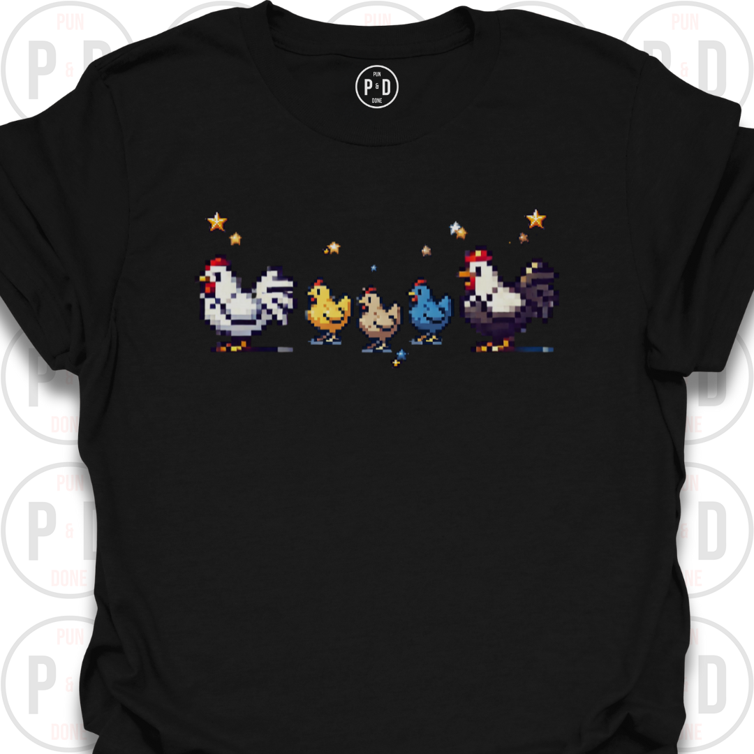 8-Bit Chickens, T-Shirt